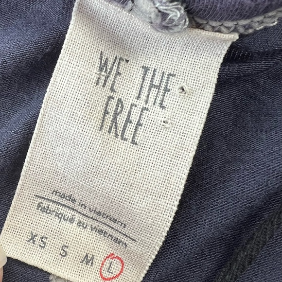 FREE PEOPLE Colorblock Bandwagon Side Slit Tunic Top Size Large - We The Free - Picture 5 of 6